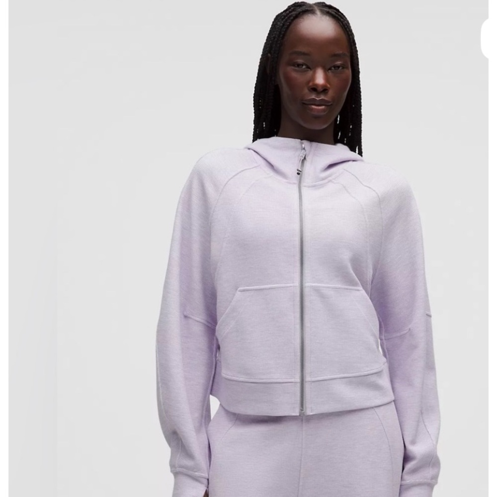RARE 🦄 NWT LULULEMON SCUBA OVERSIZED FULL ZIP HOODIE WAFFLE